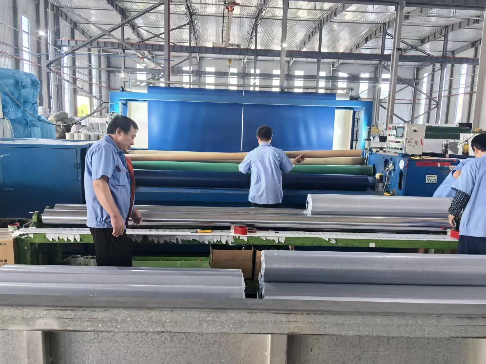 pvc tarpaulin production line pvc tarpaulin production line